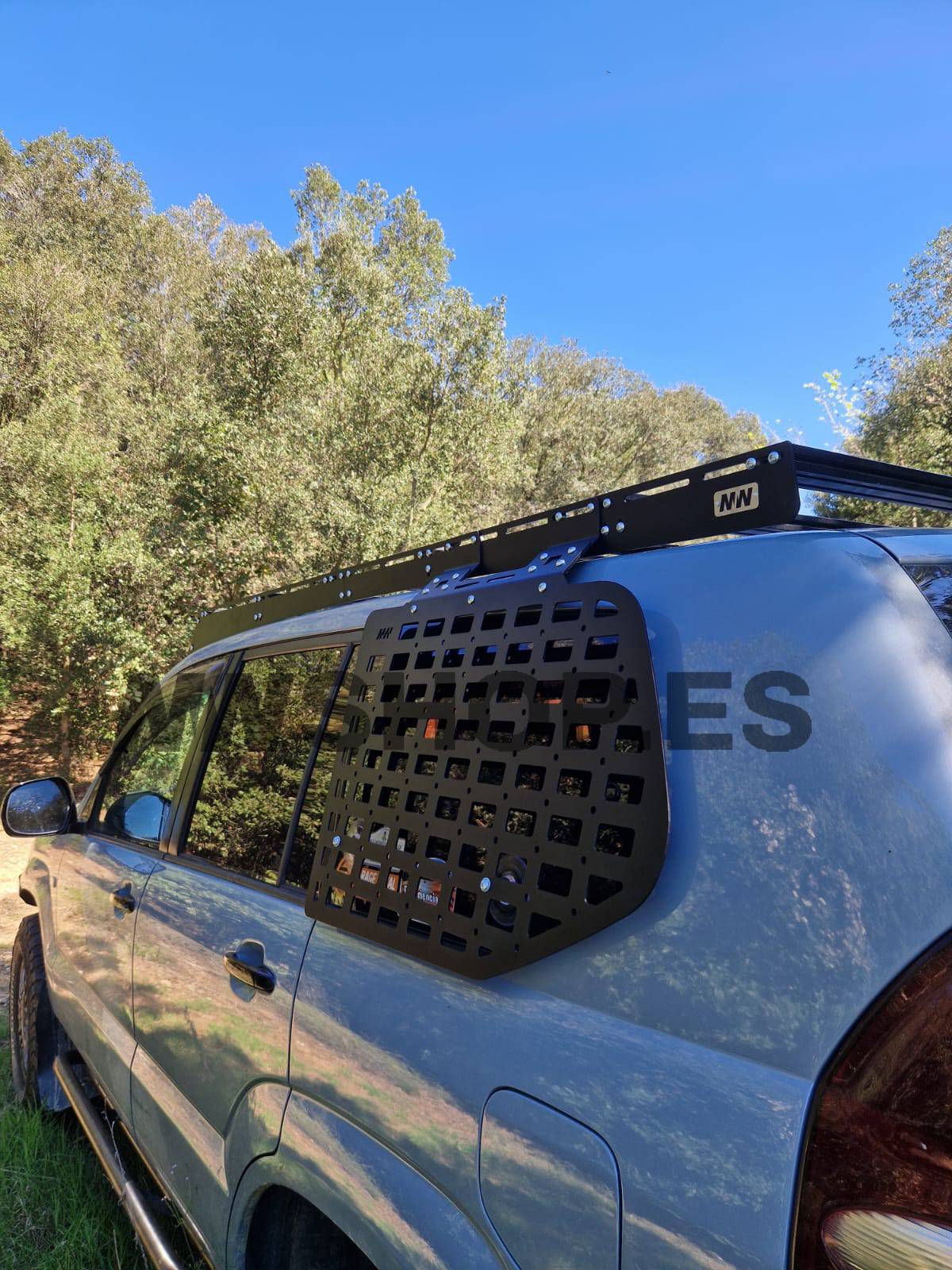 Rack de techo mat works para toyota land cruiser 120