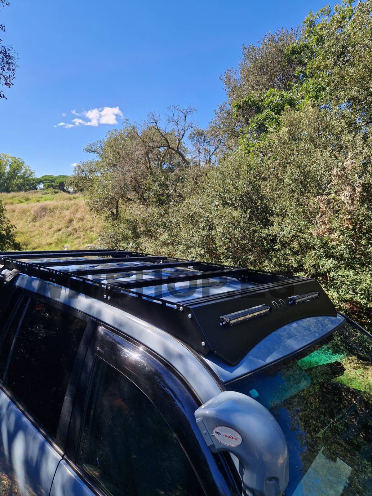 Rack de techo mat works para toyota landcruiser 120